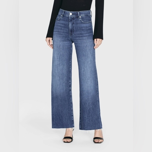 NWOT - Frame Le Palazzo Raw Hem in Crossings - Size 26 - Picture 1 of 9